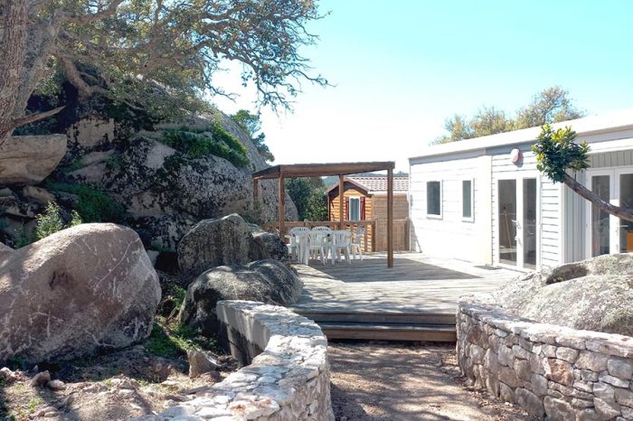 Kevano Plage Campsite, 4 star Pianottoli Caldarello outside mobile home