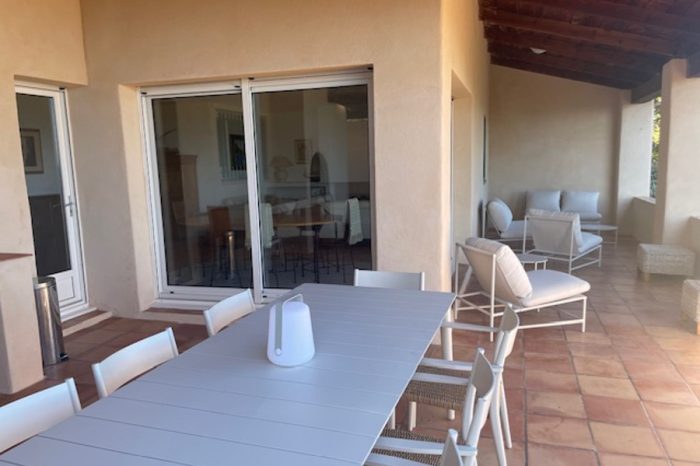 Villa Rossa Palombaggia large terrace